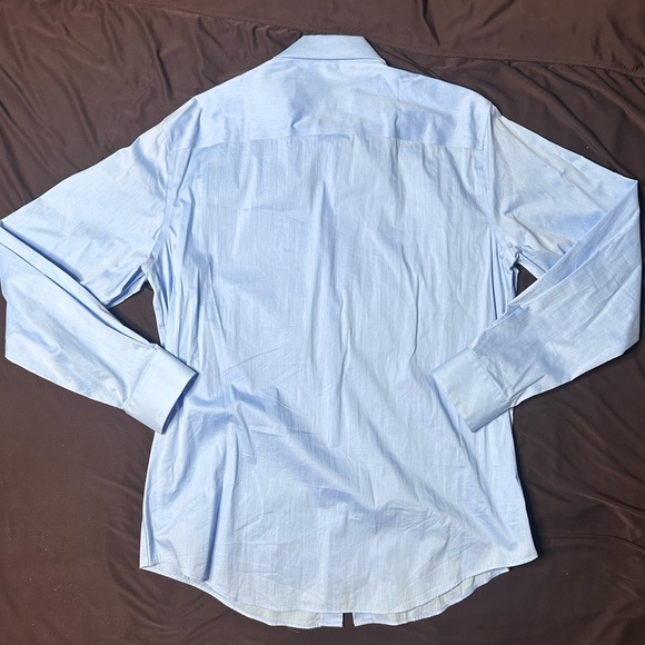 Alfani Sky Blue Men's Dress Shirt - Picture 7 of 8
